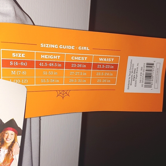 GIRLS SMALL Pirate Dress Halloween Costume Hyde And Eek - Picture 13 of 13